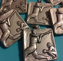 Load image into Gallery viewer, Vintage Italian Metal Baseball Charms