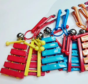 HTF 80's Xylophone Bell Clip Charms