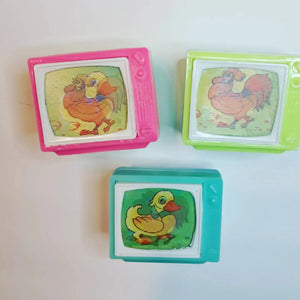 Vintage Lenticular TV Pencil Sharpener Duck