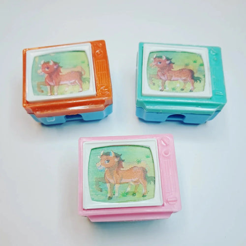 Vintage Lenticular TV Pencil Sharpener Horse