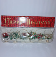 Load image into Gallery viewer, Vintage Christmas Plastic Floral Baskets