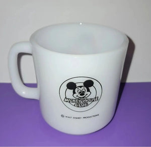 Vintage Milk Glass Goofy Mug