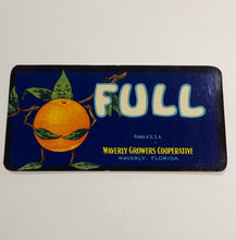 Load image into Gallery viewer, Unused Waverly Full Orange Fruit Crate Label