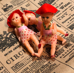 Tiny Jointed Dime Store Sleepy Eye Dolls