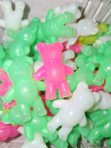 3 pcs Mini Blow Mold Teddy Bears