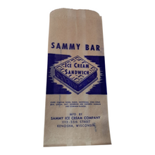 Load image into Gallery viewer, 1950’s NOS Sammy Ice Cream Bar Glassine Wrapper