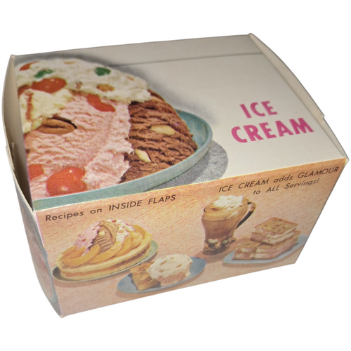 1969 Riverside Dairy Pint Size Ice Cream Box