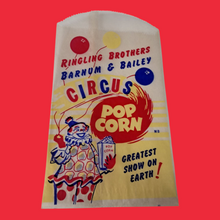 Load image into Gallery viewer, 1950’s Barnum &amp; Bailey Circus Popcorn Bag