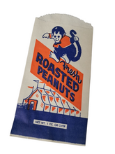 Load image into Gallery viewer, 1950’s Unused Roasted Peanuts Bag with Monkey