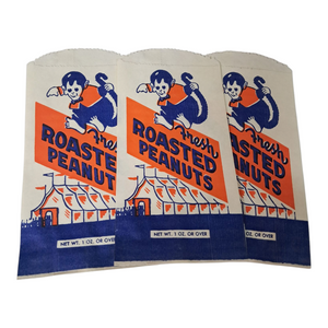 1950’s Unused Roasted Peanuts Bag with Monkey