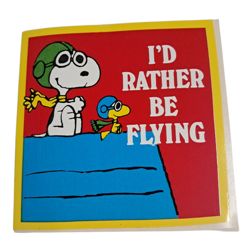 Vintage Flying Ace Snoopy Sticker