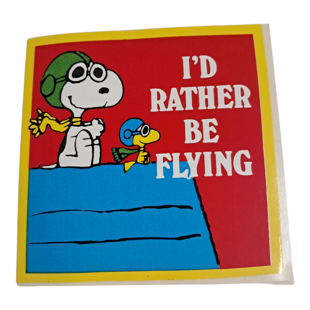 Vintage Flying Ace Snoopy Sticker