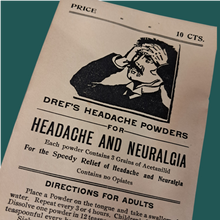 Load image into Gallery viewer, 1900's Dref's Empty Headache Powders Envelope