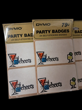 Load image into Gallery viewer, Mid Century Cocktail Party Badges Name Tags