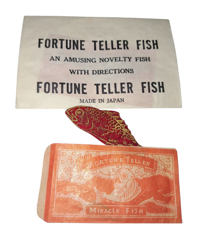 Old Cellophane Fortune Teller Fish Novelty