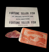 Load image into Gallery viewer, Old Cellophane Fortune Teller Fish Novelty