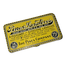 Load image into Gallery viewer, 1900s Unused Pinex Laxative Tin