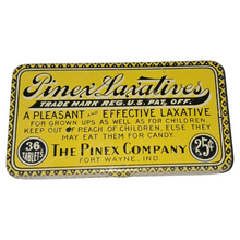 Load image into Gallery viewer, 1900s Unused Pinex Laxative Tin