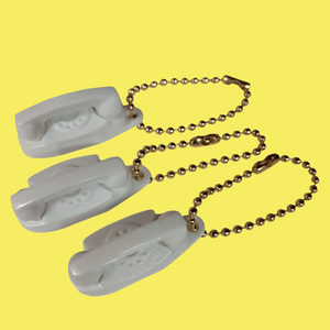 1960s NOS Bell Princess Phone Keychain Telephone