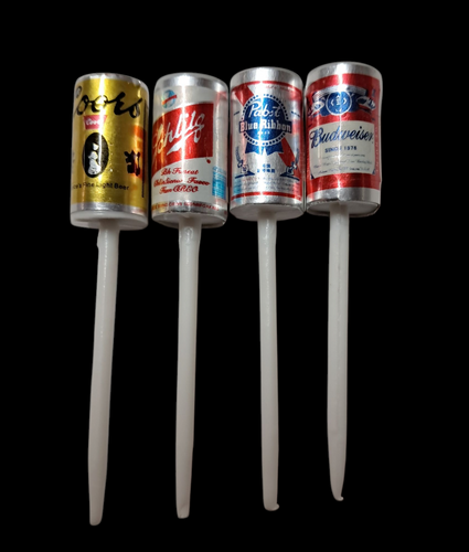 8 pcs Beer Brands Cupcake Toppers