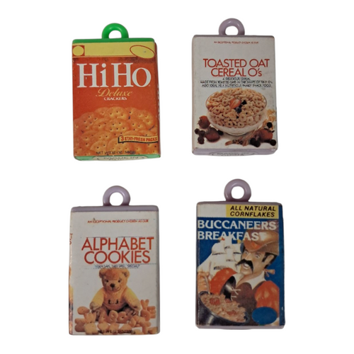 Vintage Cereal and Snack Box Charms