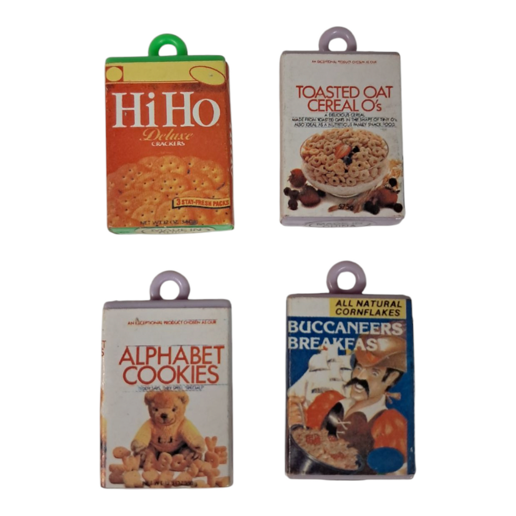 Vintage Cereal and Snack Box Charms