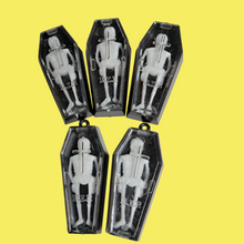 Load image into Gallery viewer, Retro Skeleton in Coffin Toy