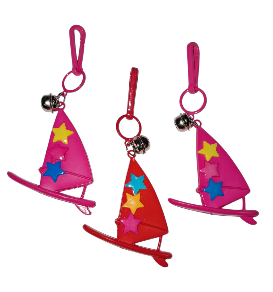 1980’s Sailboard Plastic Bell Clip Charm