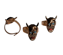 Load image into Gallery viewer, Mid Century OniMask Devil Head Gumball Ring