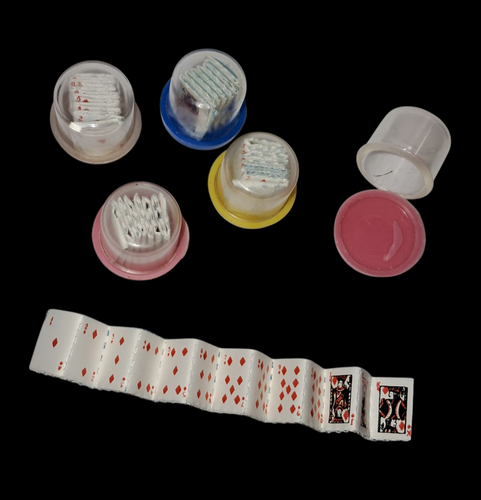Tiny Gumball Playing Cards In Capsule