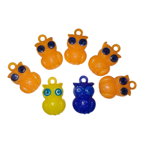 Vintage Cracker Jack Owl Charm Miniature