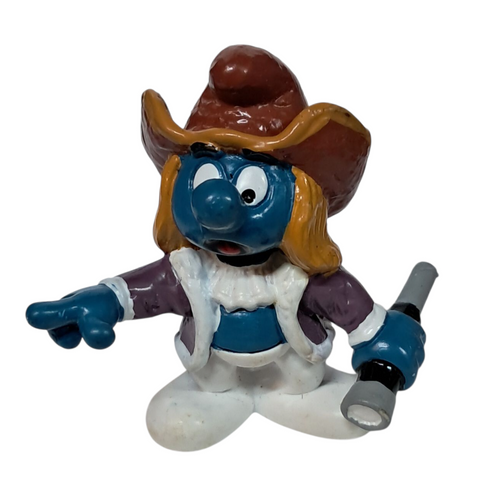 1984 Historical Columbus Smurf PVC Figure