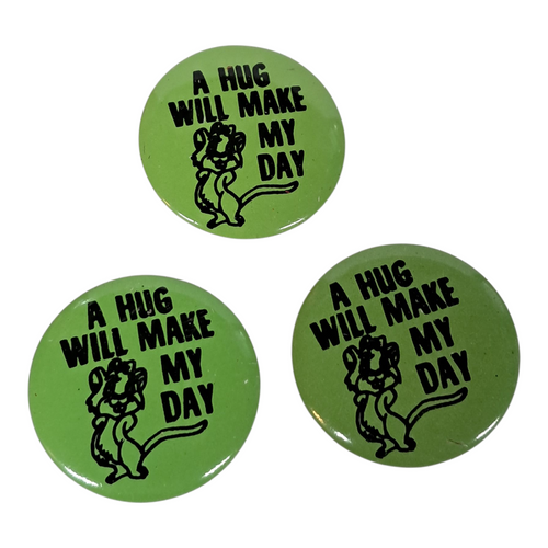 A Hug Will Make My Day Button