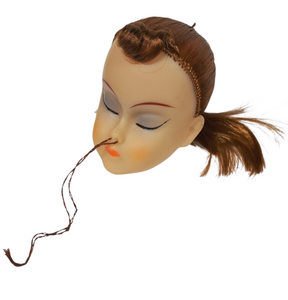 Creepy Empress Playtime 1960’s Blonde Goddess Shrunken Head
