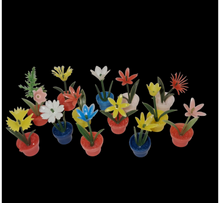 Load image into Gallery viewer, 2 Mini Vintage Gumball Flowers and Watering Can