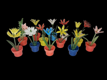 Load image into Gallery viewer, 2 Mini Vintage Gumball Flowers and Watering Can