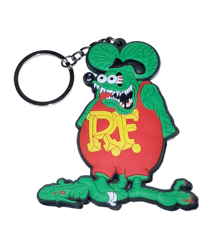 Rat Fink Rubber Keychain