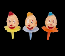 Load image into Gallery viewer, Cute Retro Look Clown Cupcake Toppers