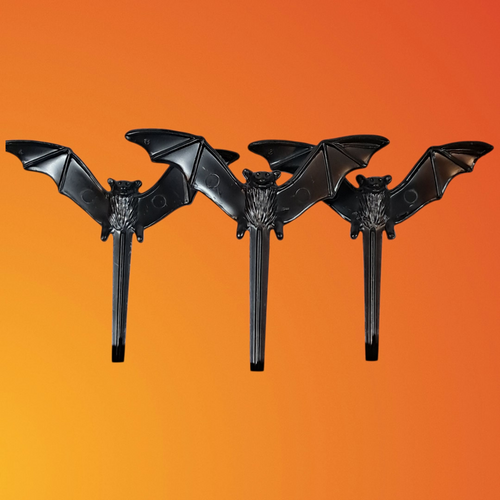 8pcs Plastic Bat Halloween Cupcake Picks