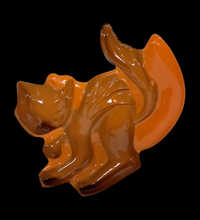 Load image into Gallery viewer, Plastic Halloween Black Cat on Moon Cake Topper