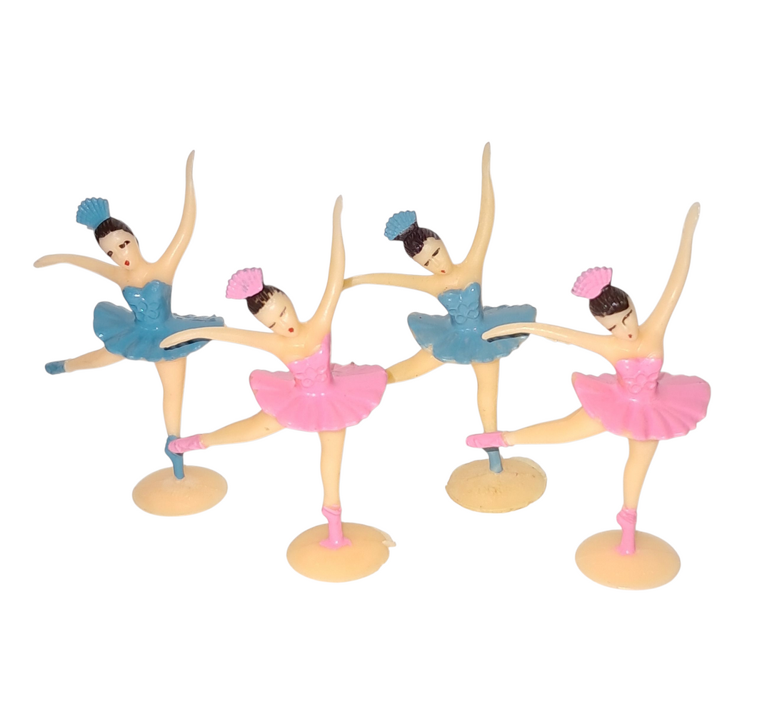 6pcs Retro Style Ballerina Cake Toppers