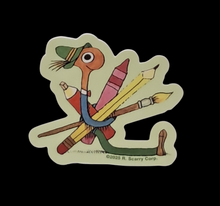 Load image into Gallery viewer, Richard Scarry Busy Town Lowly the Worm Sticker