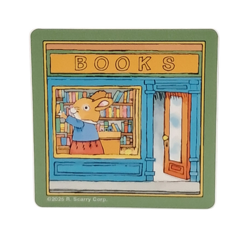 Richard Scarry Busy Town Library Bunny Sticker