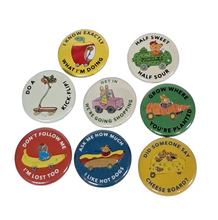 Load image into Gallery viewer, Richard Scarry Busy Town Pinback Buttons Choice