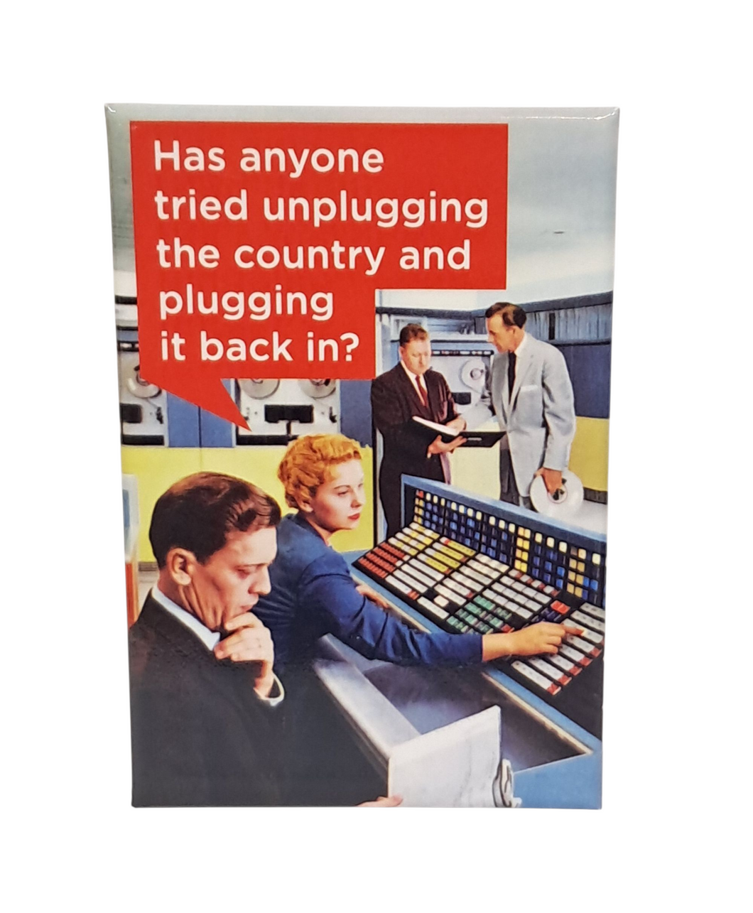 Unplugging The Country Refrigerator Magnet
