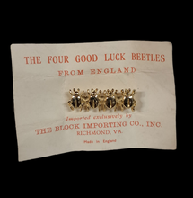 Load image into Gallery viewer, 60&#39;s Four Good Luck Beetles Brooch Gumball Prize