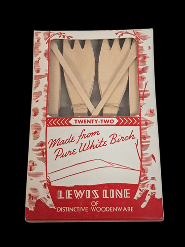 Mid Century Lewisline Birch Wooden Forks