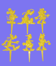 Load image into Gallery viewer, Mid Century Unused Walt Disney Character Candle Holder Set