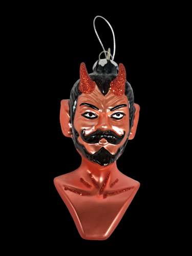 Red Devil Glass Christmas Tree Ornament