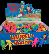 Load image into Gallery viewer, 1983 Laurel and Hardy Colorful Erasers Set of 4
